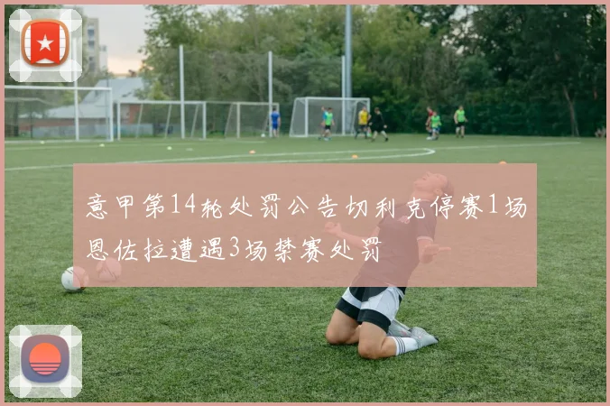 意甲第14轮处罚公告切利克停赛1场恩佐拉遭遇3场禁赛处罚